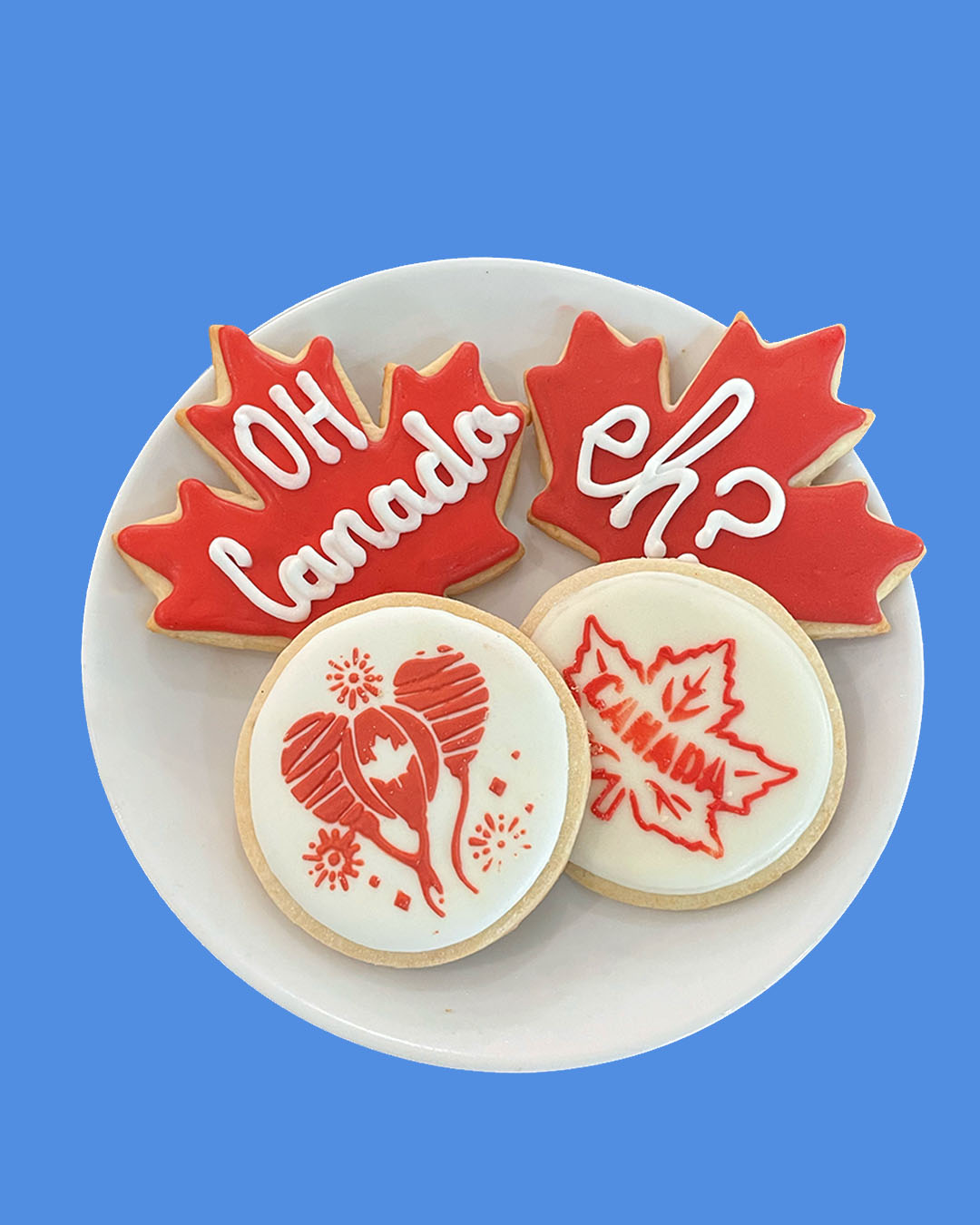 Canada Day Cookies