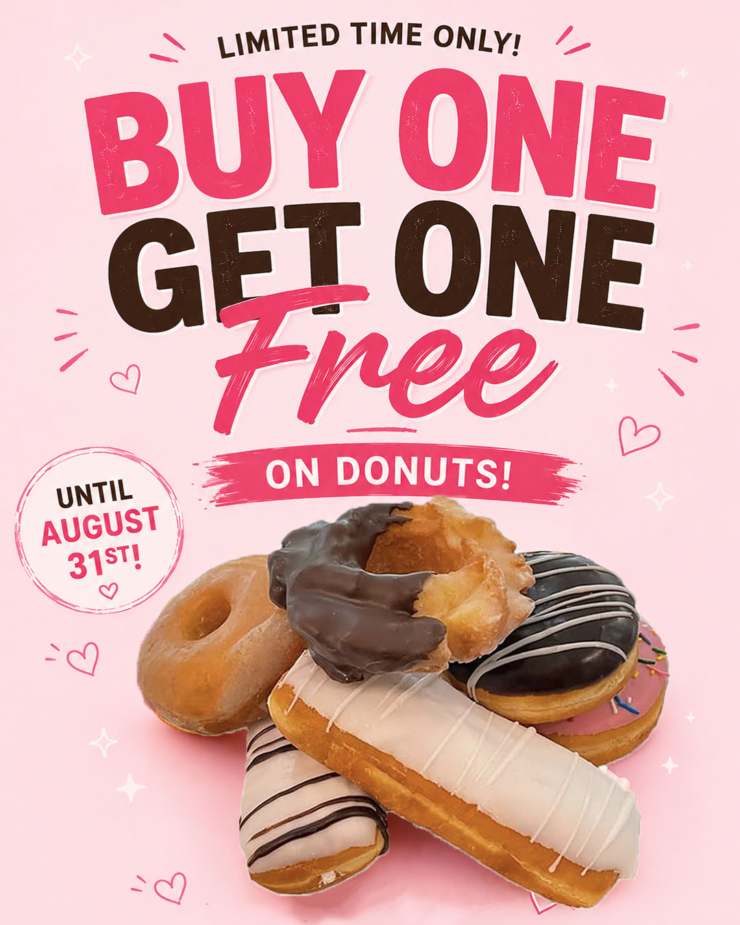 Donuts - Buy One Get One Free