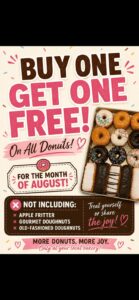 Donuts - Buy One Get One Free