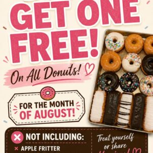 Donuts - Buy One Get One Free