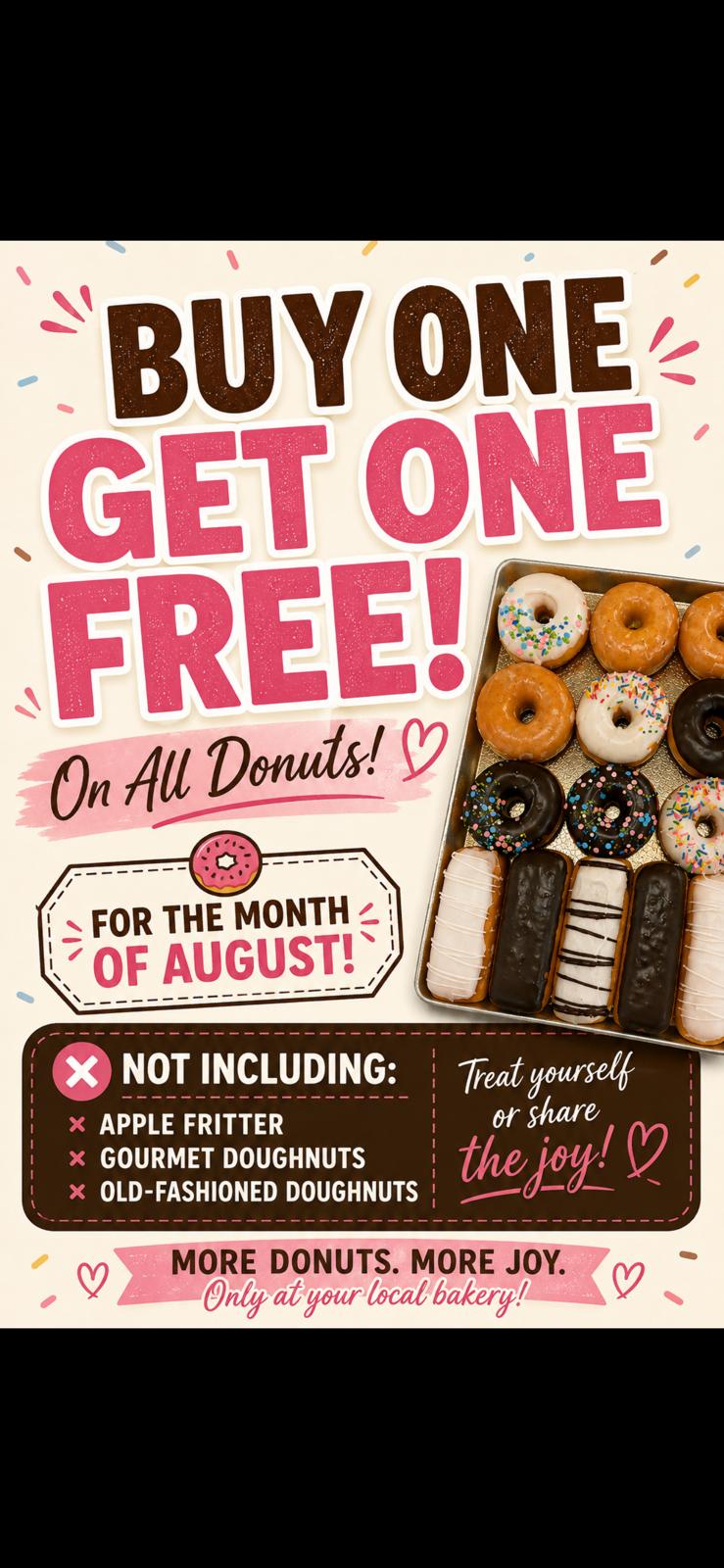 Donuts - Buy One Get One Free